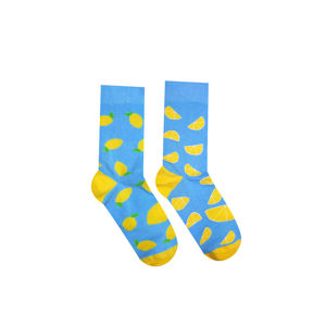 Žluto-modré ponožky Lemon