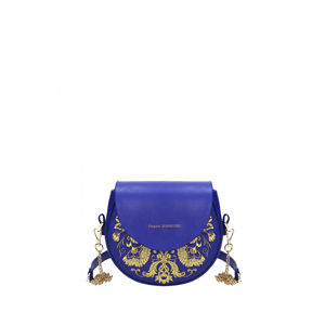 Modro-zlatá crossbody kabelka s výšivkou Lia Royal