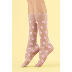 Tělové ponožky s puntíky Playful 8DEN