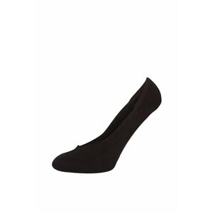Černé balerínkové ponožky se silikonovým pásem S31