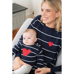 Tmavě modrý set pulovrů pro maminku a miminko Lennan Mama&Mini