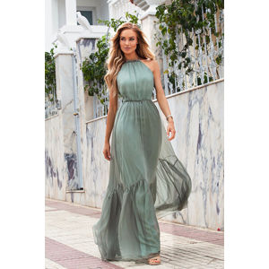 Olivově zelené šaty Alissa