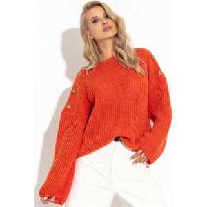 Oranžový pulovr F1265