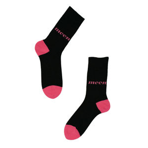 Černo-růžové ponožky Moon I