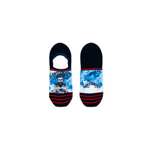 Pánské modro-červené kotníkové ponožky Barber