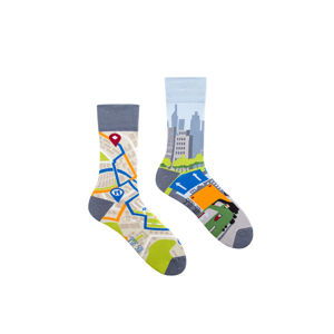 Šedo-zelené ponožky Big City Life