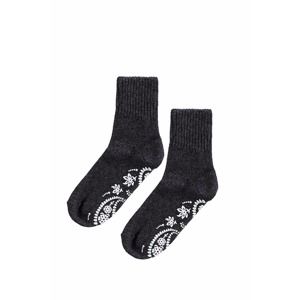 Tmavě šedé ponožky Angora L31