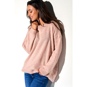 Růžový pulovr LS275