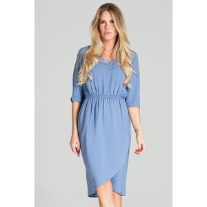 Modré šaty M702
