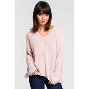 Růžový pulovr BK026