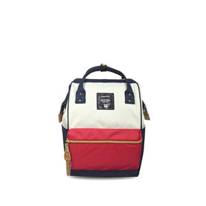Bordově-béžový batoh Kuchigane Small Backpack