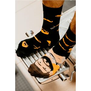Žluto-černé ponožky Barber