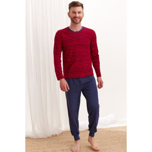 Červeno-modré proužkové pyžamo Max
