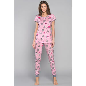 Světle růžové vzorované pyžamo Orso