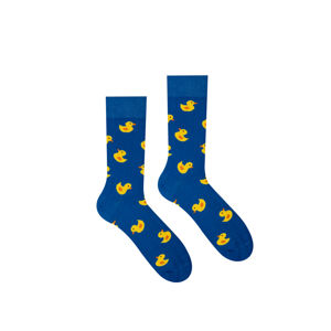 Tmavě modré vzorované ponožky Kačenka Modrá
