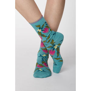 Tyrkysově-růžové ponožky Frutta Socks