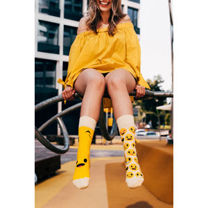 Žluté ponožky Smileys