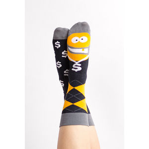 Žluto-šedé ponožky Ben