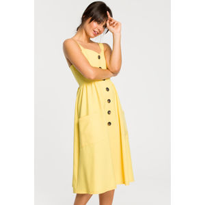 Žluté šaty B117