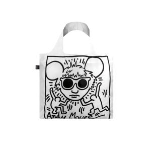 Černo-bílá taška Keith Haring Andy Mouse Bag