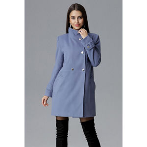 Světle modrý kabát M623