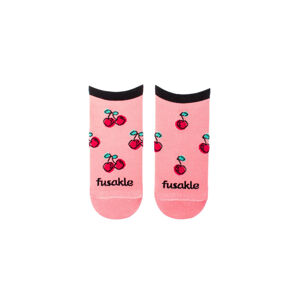 Růžové kotníkové ponožky Čerešník