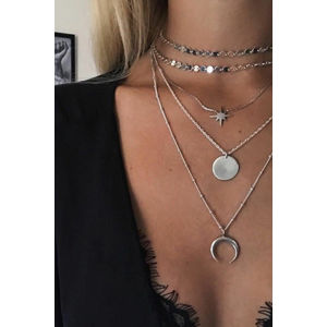 Trendy náhrdelník ve stříbrné barvě Lumia