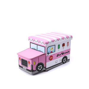 Ružový úložný box Ice Cream II