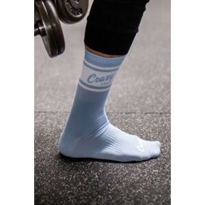 Světle modré vysoké sportovní ponožky Crazystep