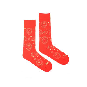Červené ponožky Garden