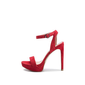 Červené kožené sandály Stephie