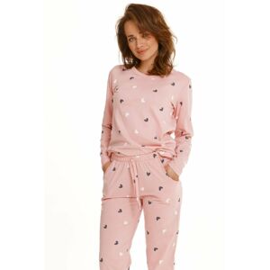 Světle růžové vzorované pyžamo Luna