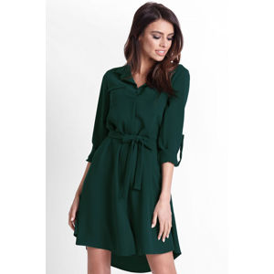 Tmavě zelené šaty Octavia