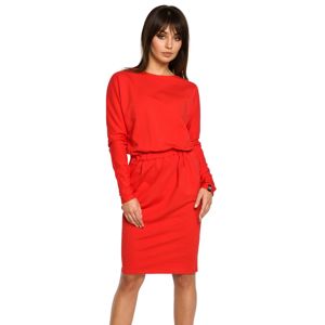 Červené šaty BE 060