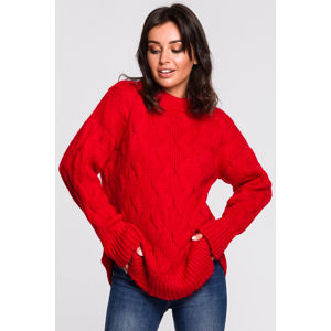 Červený pulovr BK038