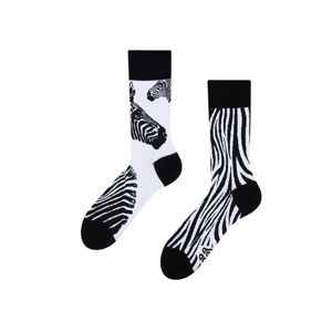 Černo-bílé ponožky Zebra