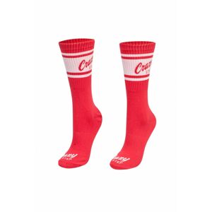Červené vysoké sportovní ponožky Crazystep