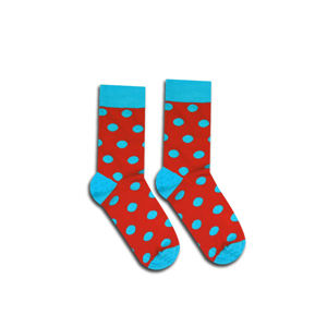 Modro-červené ponožky Nanuk