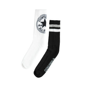 Pánské černo-bílé ponožky Fashion Crew 360 - duopack