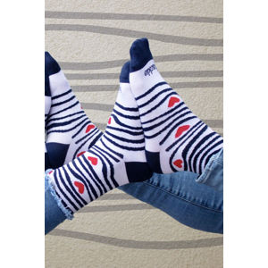 Černo-bílé vzorované ponožky Zebroláska
