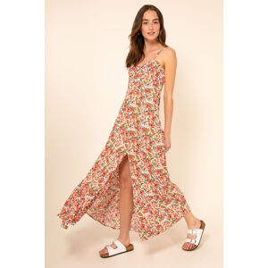 Vícebarevné květované maxi šaty Nonning
