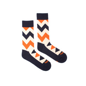 Modro-oranžové ponožky Brighter Pattern