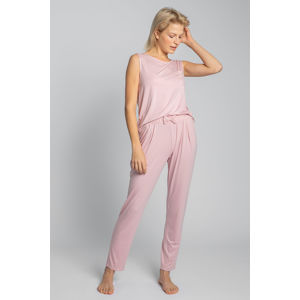Světle růžové pyžamové kalhoty LA025