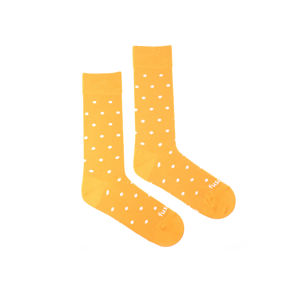 Žluté ponožky Polka Dots