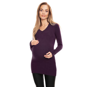 Fialový těhotenský pulovr 70024