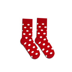 Červené ponožky Dots