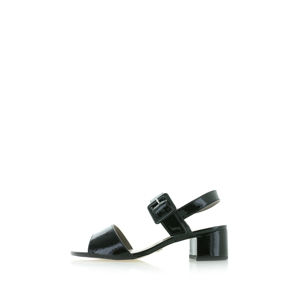 Černé sandály 1-28211