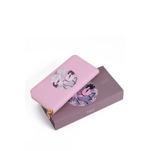 Světle růžová peněženka Le Voile Japonaise
