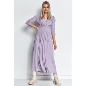 Světlo fialové dlouhé šaty M671