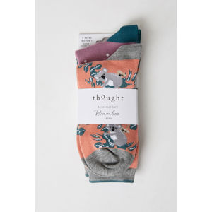 Broskvově-růžové ponožky Canguro Sock - dvojbalení